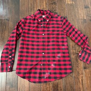 Crewcuts Red and Black Plaid Men's Shirt